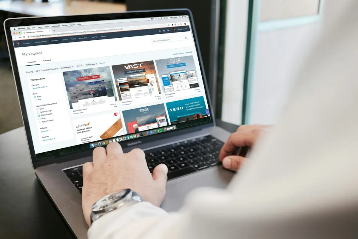 WordPress website on multiple devices