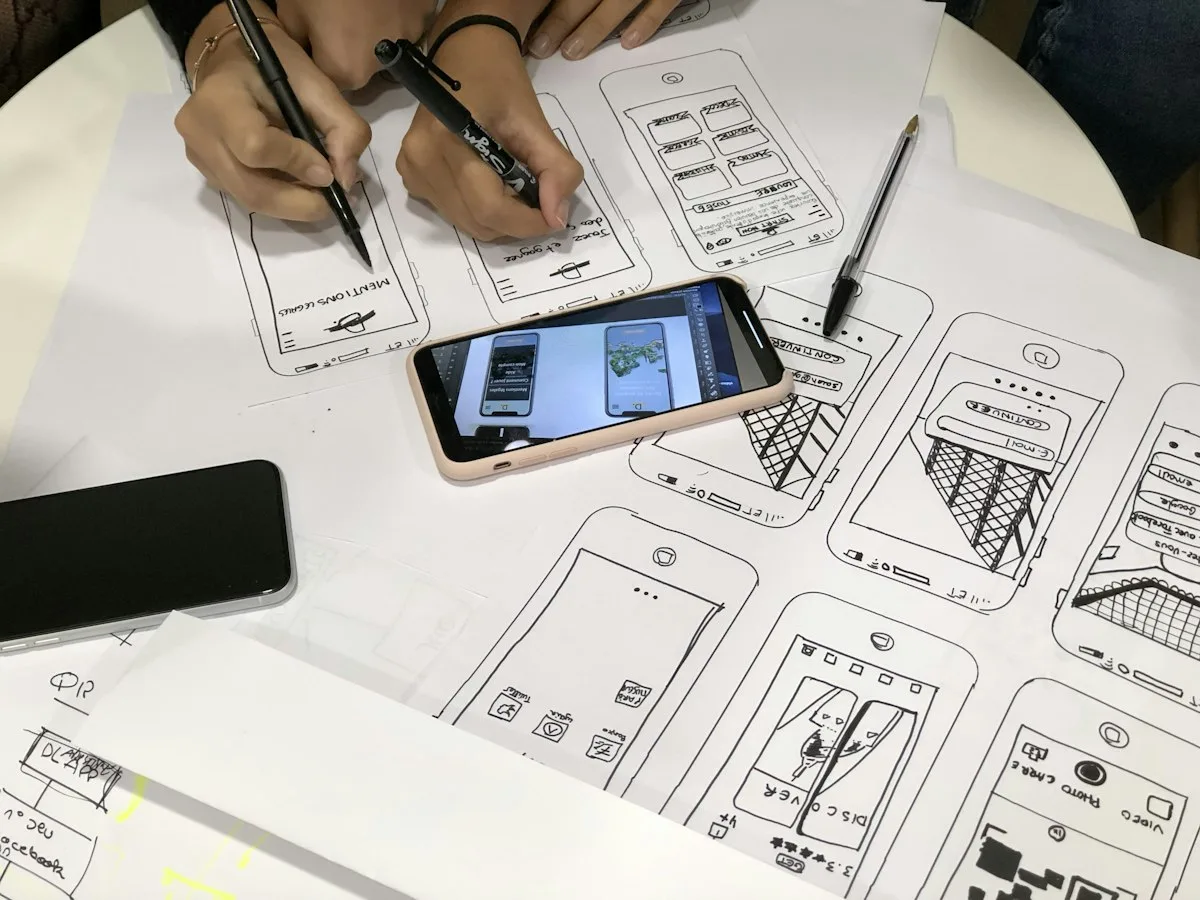 User testing session with real users