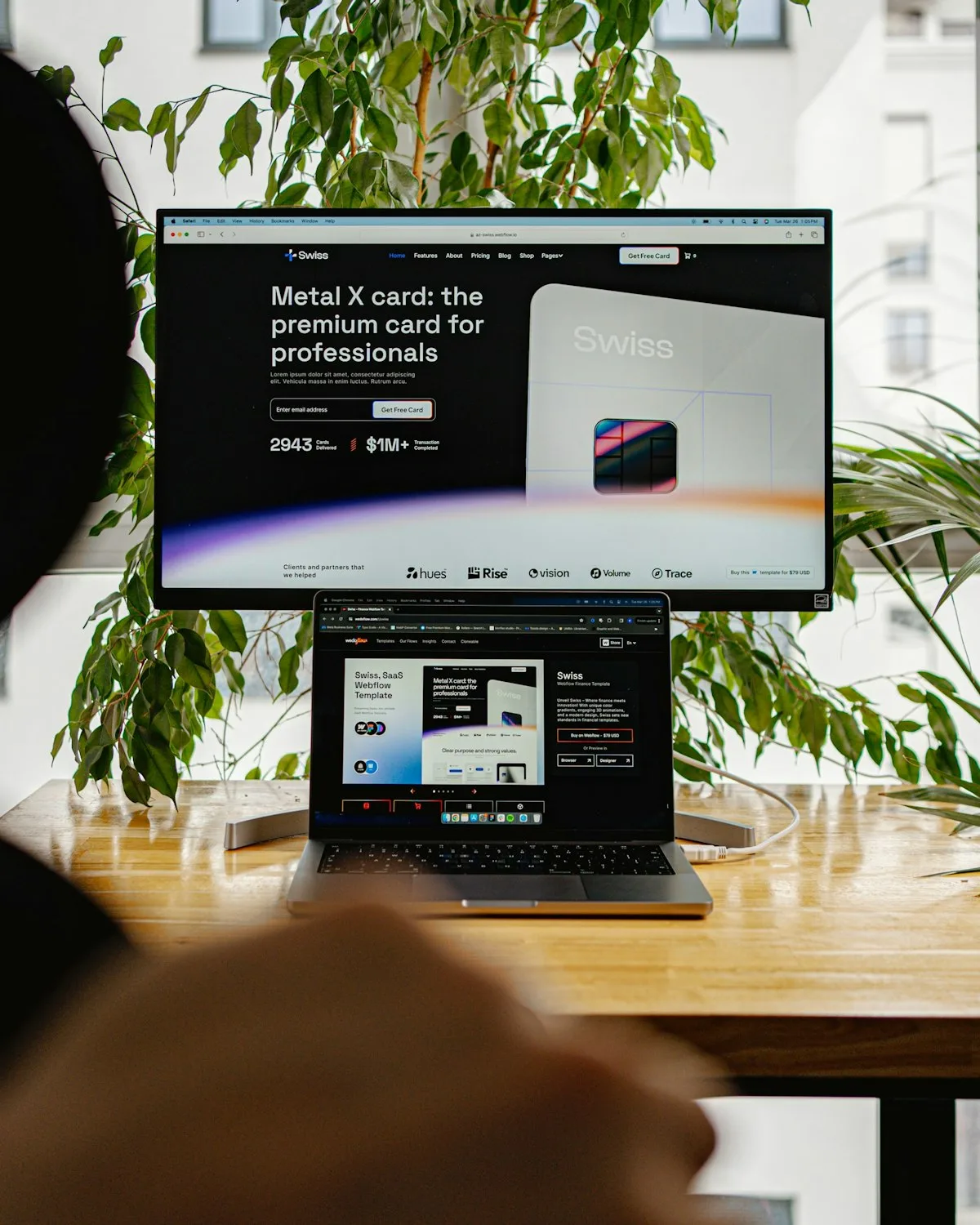 Web design screen